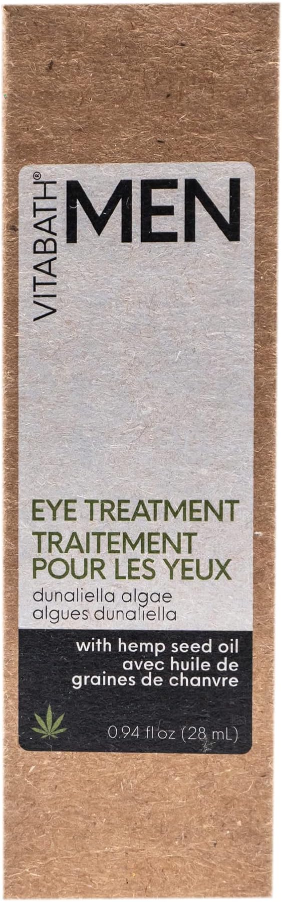Vitabath Men's Eye Treatment Face Cream Moisturizer Soothe & Reduce Bags, Dark Circles, Puffiness & Look of Wrinkles Around Eyes, Unscented - 0.94 fl oz-Velvo Beauty
