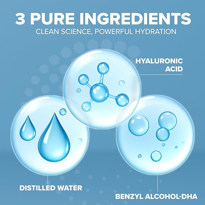 Hyaluronic Acid Serum for Skin 100% Pure-Anti-Aging Serum - Intense Hydration + Moisture, Non-greasy, Paraben-free Hyaluronic Acid for Your Face 8 oz-Velvo Beauty