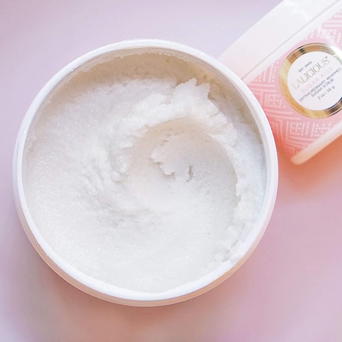 LALICIOUS Extraordinary Sugar Kiss Sugar Scrub, Exfoliating Body Scrub with Coconut Oil & Honey, Moisturizing Body Exfoliator for Glowing Radiant Hydrating Skin, Zero Greasy, No Parabens - 16oz-Velvo Beauty