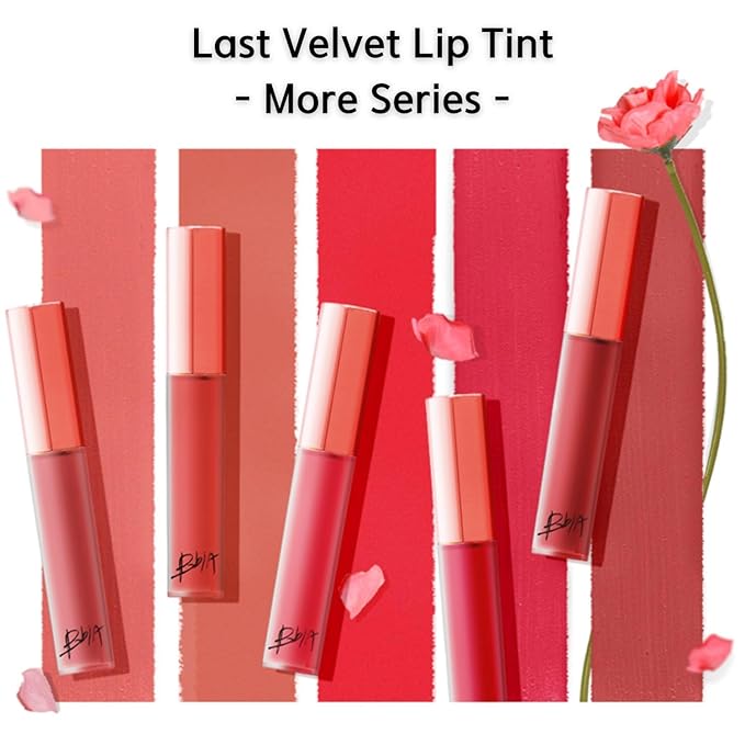 BBIA Last Velvet Lip Tint - Soft & Creamy Matte Finish Lip Stain, Blur Effect with Velvety Texture, Long-Lasting, High Pigment, Lightweight, Non-Drying, Korean Lip Makeup (20 MORE MATURE)-Velvo Beauty