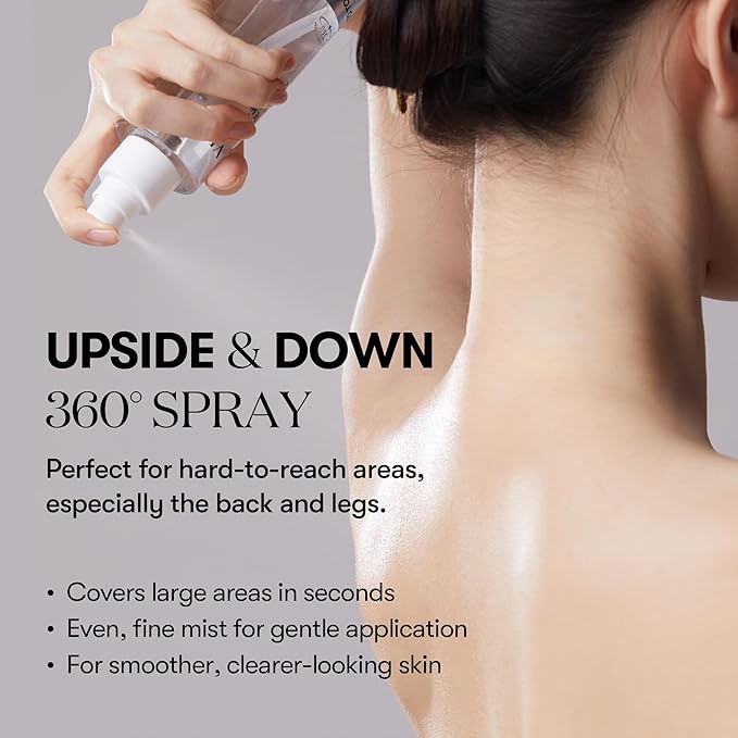 VT COSMETICS 7% Glycolic Acid Reedle Shot Head-to-Toe Mist with Niacinamide, Exfoliating Spray for Bumpy & Strawberry Skin, Dark Spots, Skin Texture, Keratosis Pilaris, Korean Skincare (4.05 fl oz)-Velvo Beauty