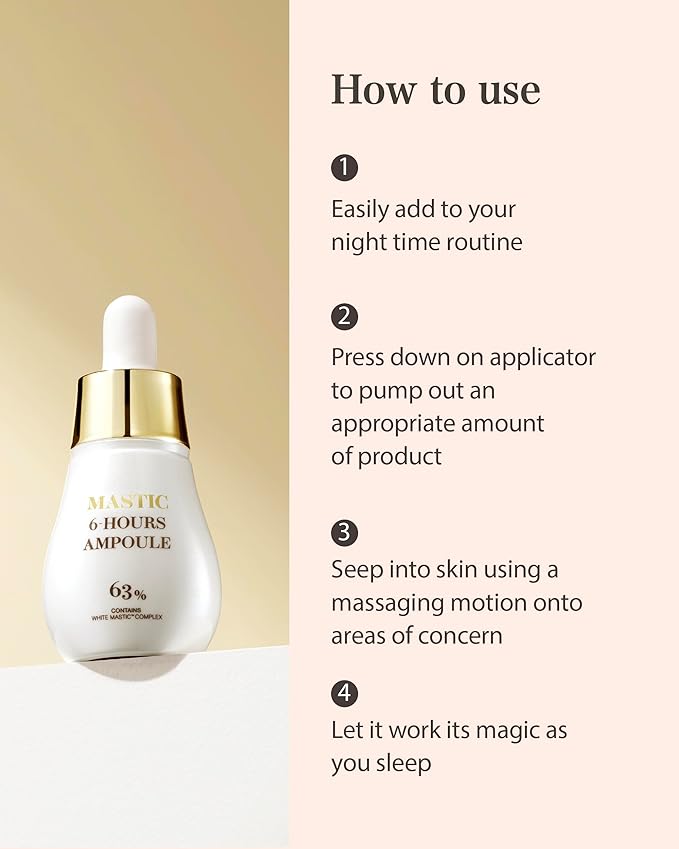 MASTINA Mastic Ampoule Serum Dropper Type (0.5fl oz, Pack of 2) White Mastic Complex 63%, Tranexamic Acid 2%, Niacinamide 5% - Face Serum for Firming, Hydrating, Radiant Glass Skin. Korean Skin Care-Velvo Beauty
