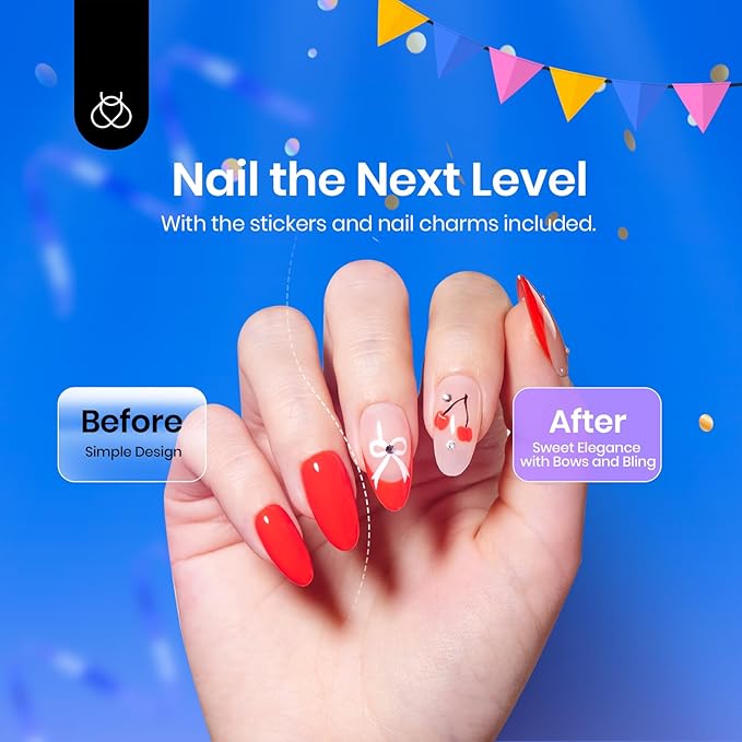 Beetles Nail Art Brushes, 8pcs Double-headed Nail Art Tool Set, Nail Dotting Tools, Striping Nail Art Brushes for Lines, Nail Drawing Pen with Bow knot Stickers Gift for Women-Velvo Beauty