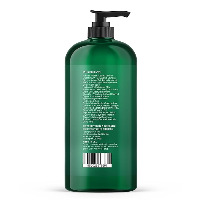 Botanic Hearth Peppermint Hair Conditioner | Hair Conditioner For Dry Damaged And Color Treated Hair | Volumizing Conditioner For Fine & Thin Hair | Paraben & Sulfate Free | Men & Women | 16 Fl Oz-Velvo Beauty