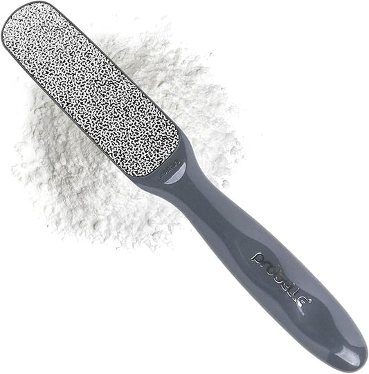 Probelle Double Sided Multidirectional Nickel Foot File Callus Remover - Immediately Reduces calluses and Corns to Powder for Instant Results, Safe Tool (Dark Grey)-Velvo Beauty