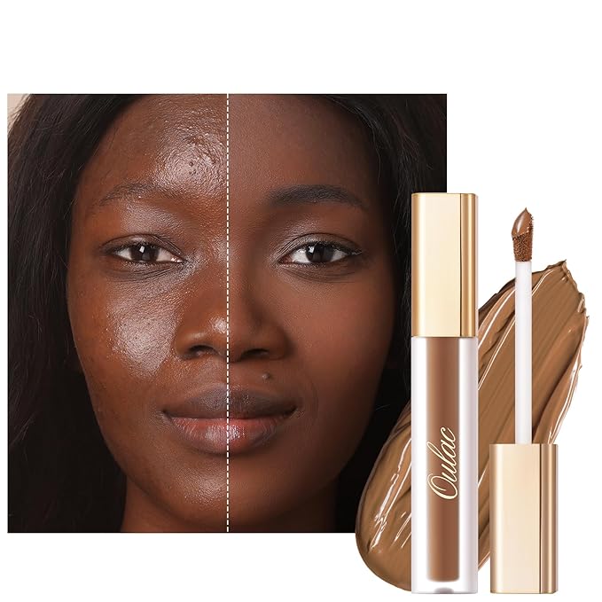 Oulac Concealer Full Coverage, Concealer Stick for Dark Circles, Hydrating Concealer Infused with Hyaluronic Acid, Lightweight, Long Lasting, Vegan Concealer 3.8ml, Shade: W9 Deep-Velvo Beauty