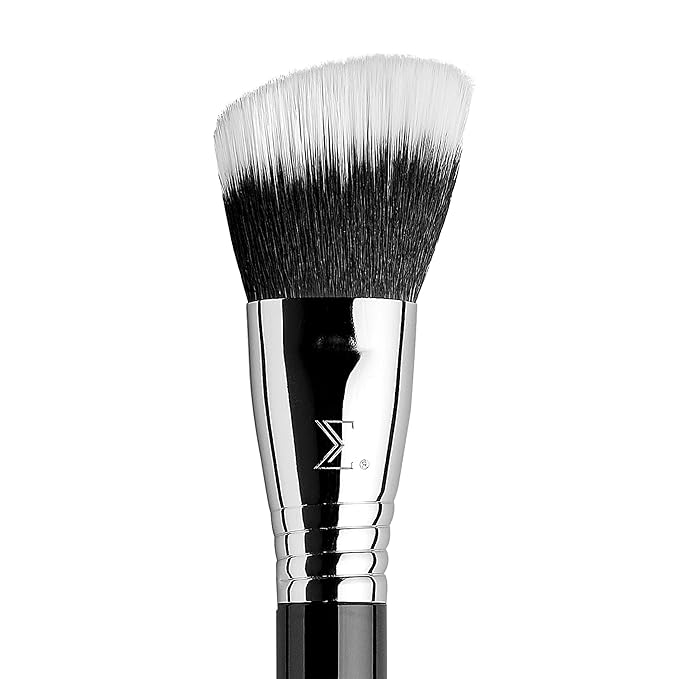 Sigma Beauty F53 Air Contour and Blush Brush – Angled Makeup Brush for Blush & Bronzer, Perfect for Sheer to Medium Coverage, Professional, Streak-Free Application (1 Brush)-Velvo Beauty