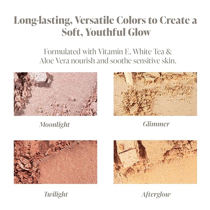 Highlighter Palette, Lightweight Shimmer, Stargazing-Velvo Beauty