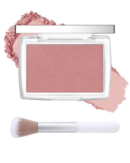 Powder Blush Palette, Matte Powder Makeup Blush for Cheeks, Natural Glow Face Blush Contour Palette, Lightweight, Smooth, Highly Pigmented Buildable Color, Long-lasting All-Day Face Enhancing-Rosewood-Velvo Beauty