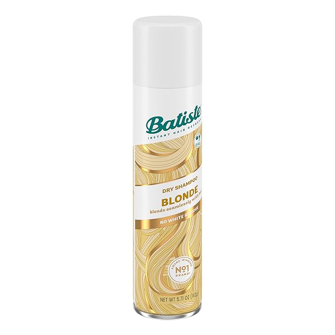 Batiste Dry Shampoo for Blonde Hair, Refresh Hair and Absorb Oil Between Washes, Waterless Shampoo for Added Hair Texture and Body, 5.71 oz-Velvo Beauty