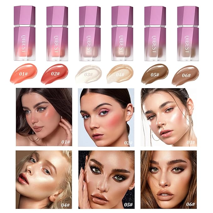 Soft Liquid Contour Stick, Liquid Face Bronzer Stick Built-in Sponge Tip, Cool Toned Liquid Contour for Women and Girl, Lightweight Blendable Cream Bronzer Stick Makeup,06 Brown-Velvo Beauty