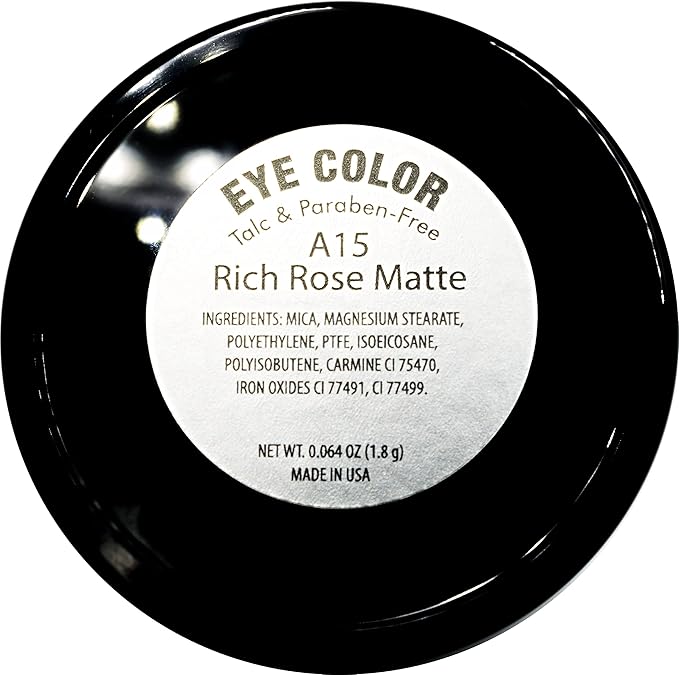 Rich Dusty Rose Pink Matte Red Mauve Pressed Powder Single Vegan Eyeshadow; Talc, Paraben & Cruelty Free-Velvo Beauty