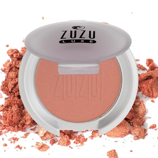 ZUZU LUXE Mineral Blush (Samba - Light Bronze/Warm Shimmer), Natural, Paraben Free, Vegan, Gluten-free, Cruelty-free, Non GMO, 0.1 oz-Velvo Beauty