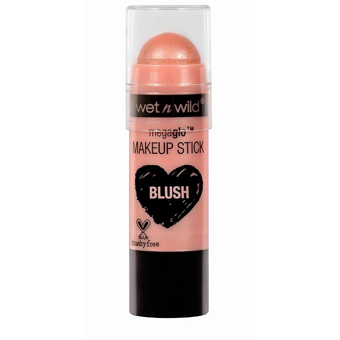 wet n wild MegaGlo Makeup Stick, Buildable Color, Versatile Use, Cruelty-Free & Vegan - Peach Bums-Velvo Beauty