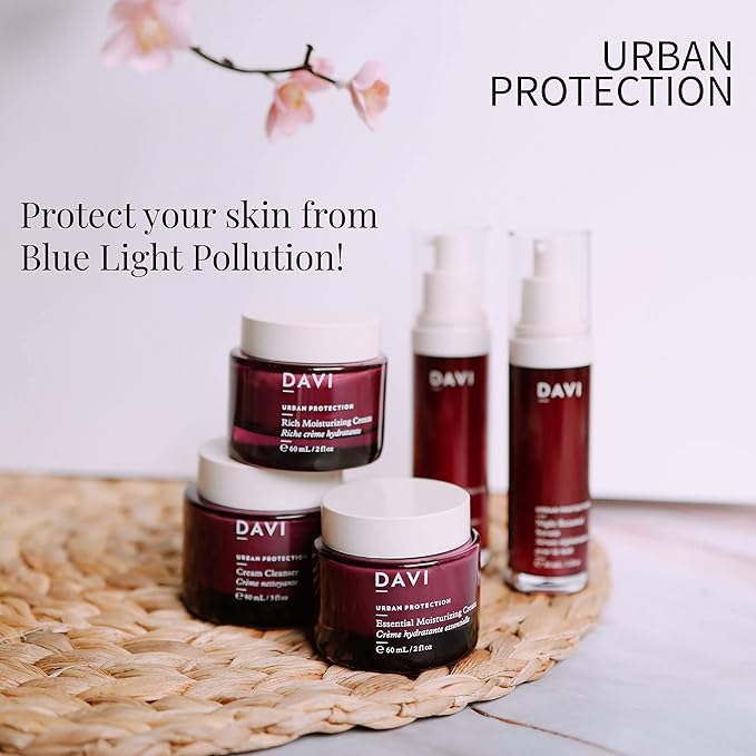 DAVI Soothing Eye Cream with Blue Light Protection | Under Eye Cream for Dark Circles and Puffiness | Anti-Aging Eye Cream for Dry Skin | All Natural | Non-GMO | Paraben-Free | Cruelty-Free | 1 Fl Oz-Velvo Beauty