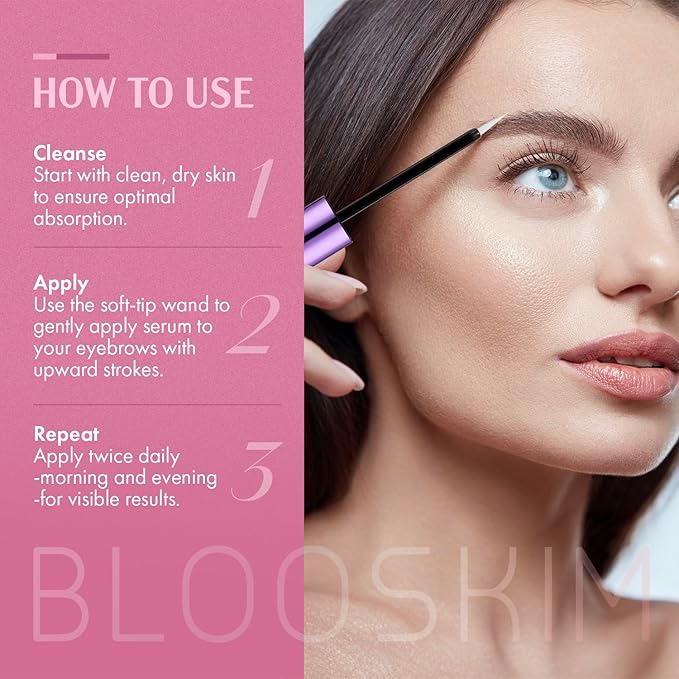 Eyebrow Growth Serum for Women & Men – Natural Brow Enhancing Serum to Grow Thicker, Fuller Brows Fast – Nourishing Eyebrow Hair Growth - 0.17 fl oz-Velvo Beauty