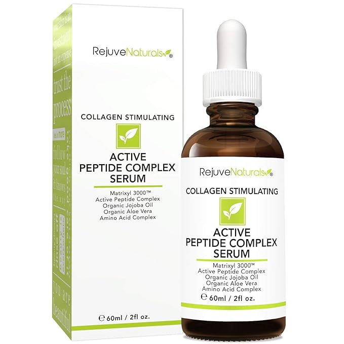 Peptide Complex Serum with Matrixyl 3000 (2 oz, Double-Sized) Minimizes Look of Fine Lines & Deep Wrinkles, Crow's Feet, Crepey Skin. Lightweight Anti Aging Moisturizer for Face & Neck-Velvo Beauty