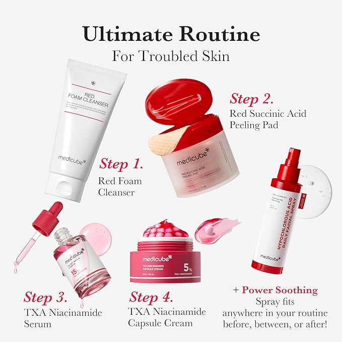 medicube Red Foam Cleanser - Deeply cleanses, remove impurities, control sebum, | Korean Skincare-Velvo Beauty
