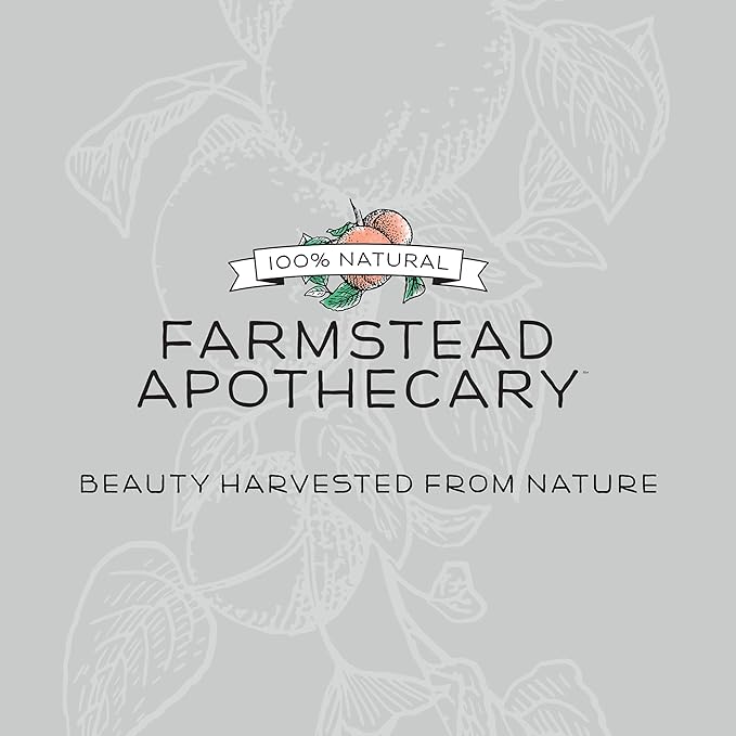 Farmstead Apothecary 100% Natural Lip Balm with Organic Beeswax, Organic Shea Butter & Organic Coconut Oil, Apricot 0.2oz (Pack of 2)-Velvo Beauty