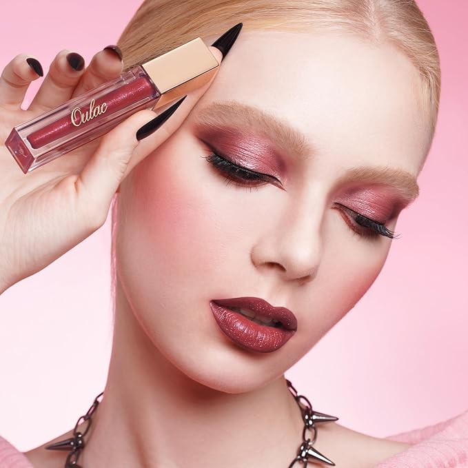 Oulac Red Matte Liquid Lipstick for Women, Long Lasting Lipstick Waterproof Lip Stain, No Transfer, Creamy High Pigmented Formula with Rose Oil, Vegan & Cruelty-Free MS07-Velvo Beauty