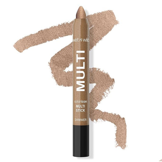 wet n wild Color Icon Cream Eyeliner Eyeshadow Multi-Stick, Moisturizing, Nourishing Velvety Cream-to-Powder Buildable & Blendable Formula, Cruelty-Free & Vegan - Champagne Room-Velvo Beauty