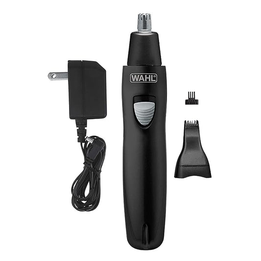 Wahl Groomsman Rechargeable Precision Trimmer for Hygienic Grooming with Rinsable, Interchangeable Heads for Eyebrows, Neckline, Nose, Ears, & Other Detailing - Model 3023284-Velvo Beauty