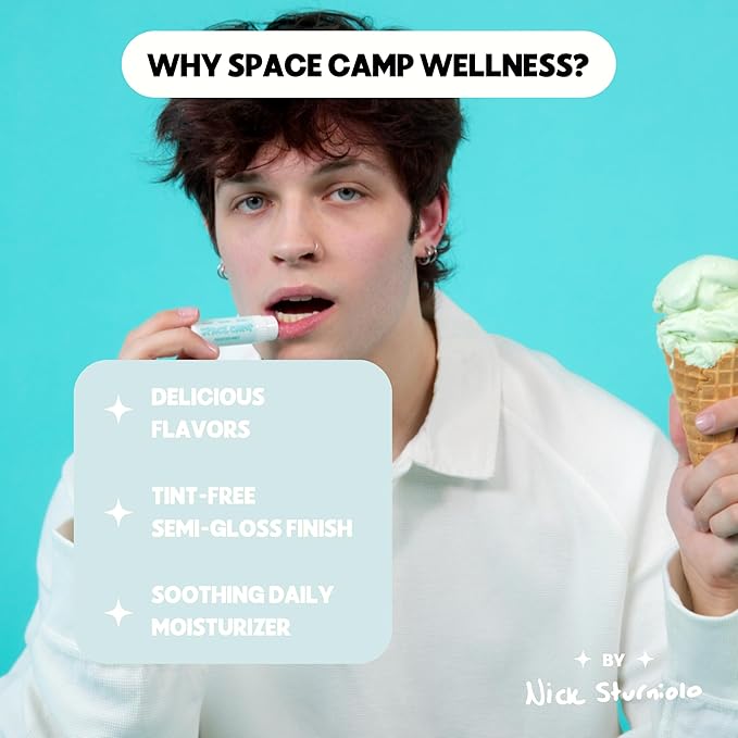 Wellness Jumbo Lip Balm - Frosted Mint Organic Flavored Balm (2 Pack)-Velvo Beauty