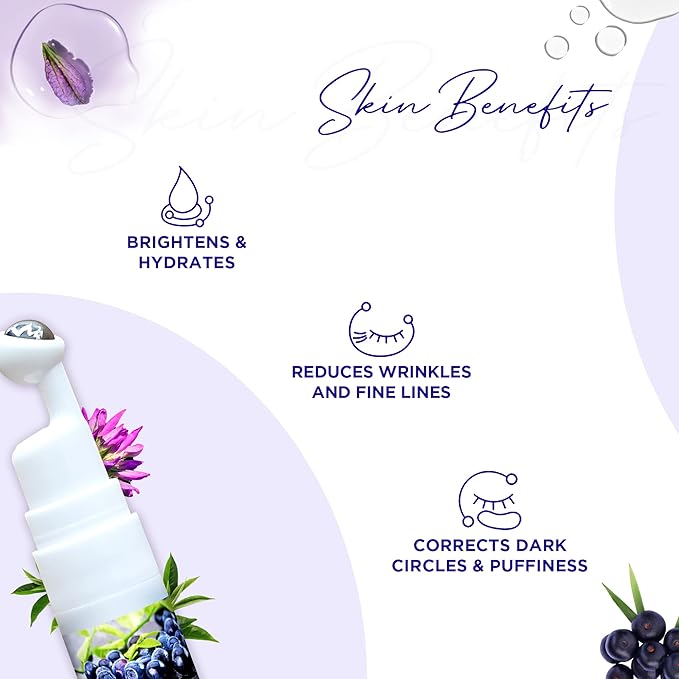 Acai Berry Under Eye Cream For Dark Circles And Puffiness – Hyaluronic Acid, & Retinol Repairs Fine Lines, Wrinkles & Bags Under Eye Area-Velvo Beauty