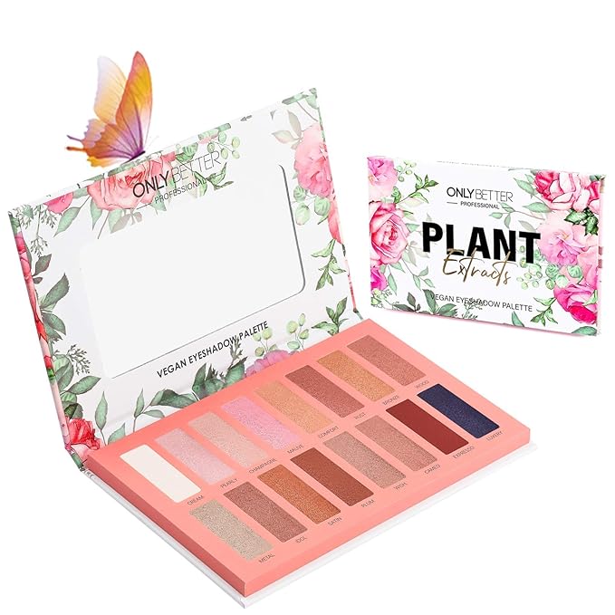 Vegan Eyeshadow Palette, Nude Eyeshadow Palette, 16 Shades Organic Eyeshadow palette high pigmented eyeshadow palette Colorful Eyeshadow Palette Long Lasting Nude Eyeshadow Shimmer Palette-Velvo Beauty