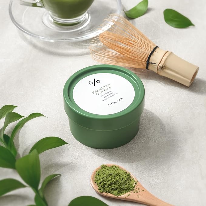 leegeehaam Dr.Ceuracle Jeju Island Matcha Clay Pack (115g / 4.05 oz) - Wash-Off Type Clay Facial Mask Pack for Cleansing Pore and Detoxifying Dull Skin-Velvo Beauty