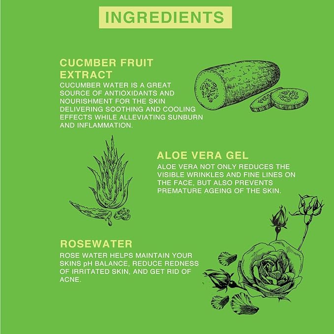 | Face & Body Mist Spray - Soothing Cucumber Water With Moisturizing Hyaluronic Acid | Instant Soothing, Cooling, Conditioning | 8 FL OZ-Velvo Beauty