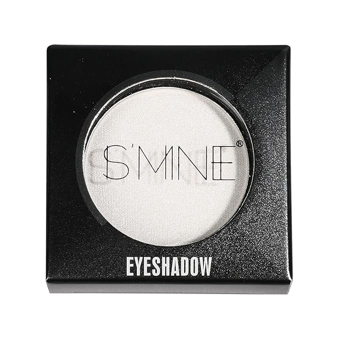 ISMINE Single Eyeshadow Powder Palette Shimmer Pearl White, High Pigment, Longwear Single White Eye Makeup for Day & Night (#01)-Velvo Beauty