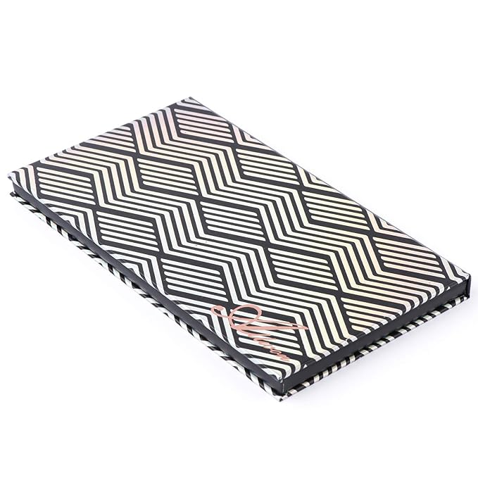 Magnetic Palette Black Empty Makeup Palette with Mirror and 20Pcs Adhesive Empty Palette Metal Stickers for Eyeshadow Lipstick Blush Powder-Velvo Beauty