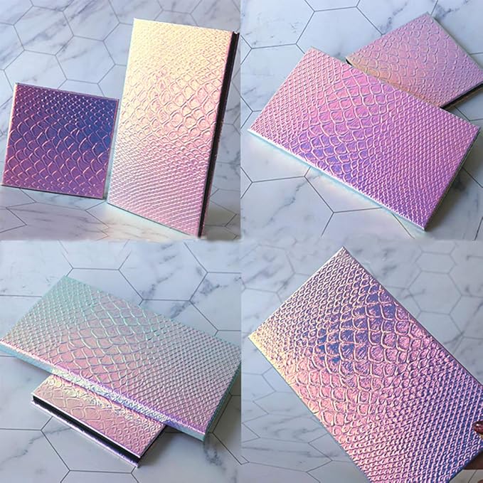 Mermaid Fish-Scale Pattern Change Empty Magnetic Eyeshadow Blush Highlighters Palette makeup tools 10x10cm-Velvo Beauty