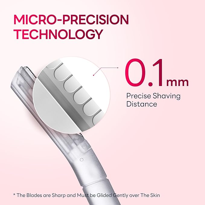 Dermaplane Razor for Women, Dermaplaning Tool - Face Razors for Women and Men, Eyebrow Trimmer and Facial Hair Removal Shaver, Gentle Exfoliation Blades Epilator for Men (6 Count)-Velvo Beauty