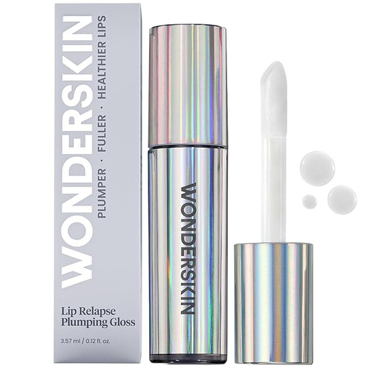 Wonderskin Lip Relapse Plumping Gloss – Lip Plumper Gloss for Fuller-Looking Lips with Hydrating, Non-Sticky, High-Shine Finish-Velvo Beauty
