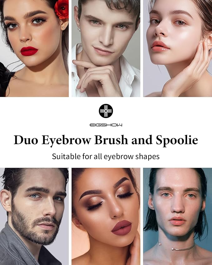 Eyebrow Brush, Dual-ended Angled Eyebrow Brush for Brows or Lashes D108 - Black-Velvo Beauty
