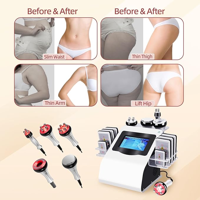 Body Machine Body Multifunctional Beauty Machine Cellulite Device, White-Velvo Beauty