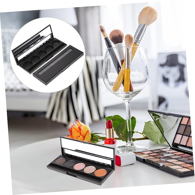 2Pcs 5 makeup pallet eyeshadow pans magnetic empty Palette Containers makeup container Eyeshadow Empty Case sample containers Eyeshadow Case cosmetic makeup powder travel-Velvo Beauty