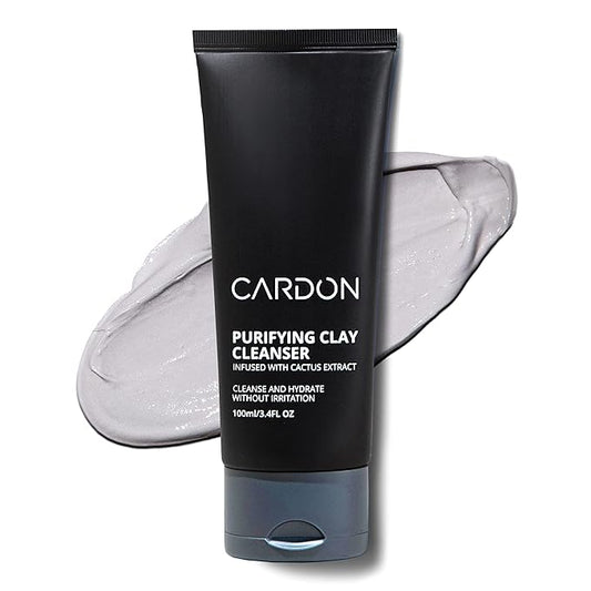 Cardon Men's Deep Pore Cleaning Clay Face Wash, 4x Better Than Charcoal, Oily, Acne-Prone Skin | Korean Premium Skin Care | Remove Face Oil & Dirt, (1 CT)-Velvo Beauty