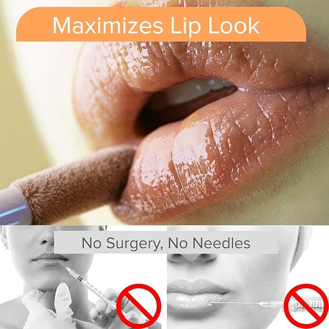 Queen Cosmetics Lip Plumper Gloss, 0.5 Fl Oz. High Shine Finish, Long Lasting Paraben Free Hyaluronic Acid & Vegan - Hydrating Lip Gloss & Moisturizing Mega Volume Lip Plumping Gloss (Glazed Donut)-Velvo Beauty