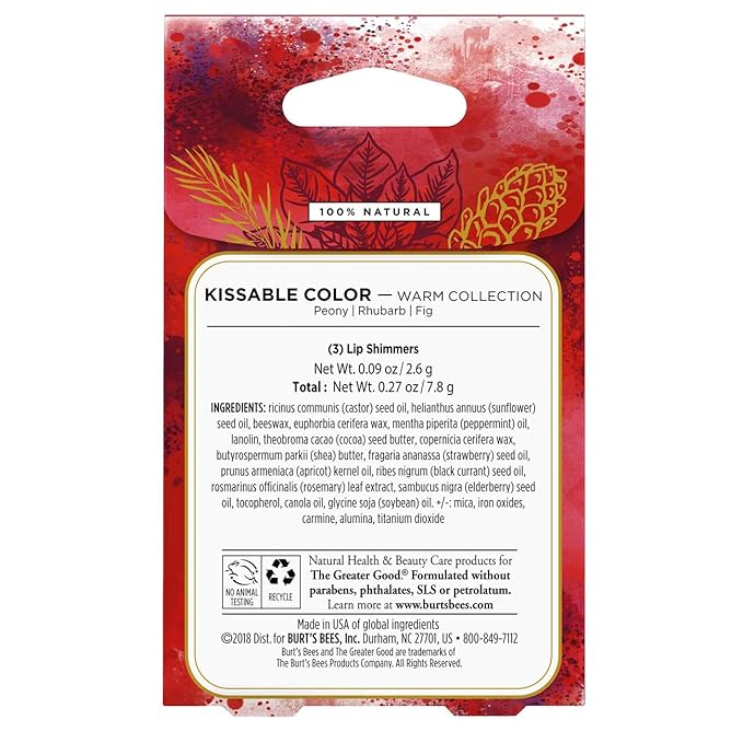Burt's Bees Kissable Color Warm Holiday Gift Set-Velvo Beauty