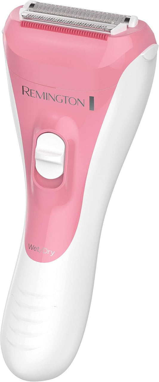 Remington WDF4821US Smooth & Silky Electric Shaver for Women, 3-Blade Cordless Foil Shaver and Bikini Trimmer for Wet or Dry Use, Pink-Velvo Beauty