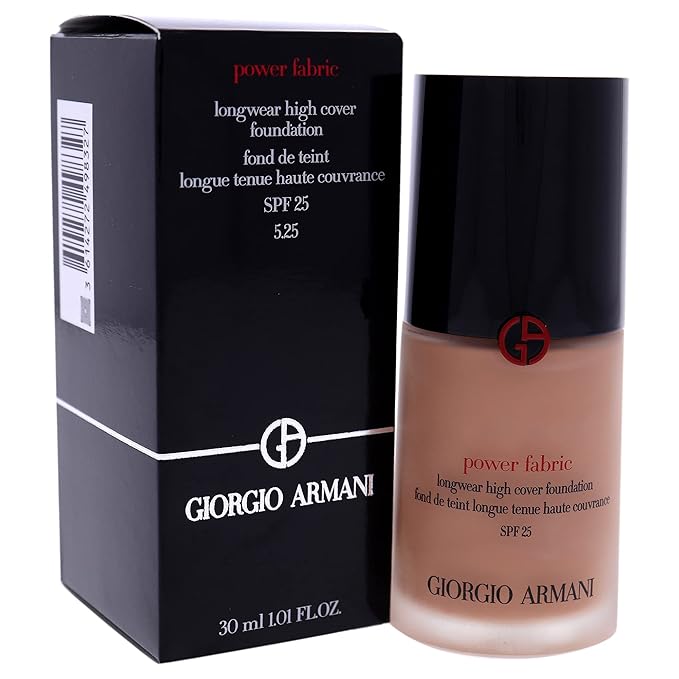 Power Fabric Longwear High Cover Foundation SPF 25-5.25 by Giorgio Armani for Women - 1 oz Foundation-Velvo Beauty