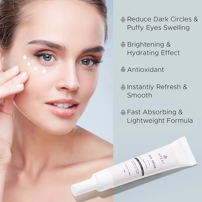 Japanese Anti Aging Firming Eye Cream - Anti Wrinkles & Puffiness - Minimize Bags Under Eyes Fine Lines & Dark Circles - Hydrating and Brightening with Collagen & Arginine (0.35 Fl Oz -10 g)-Velvo Beauty