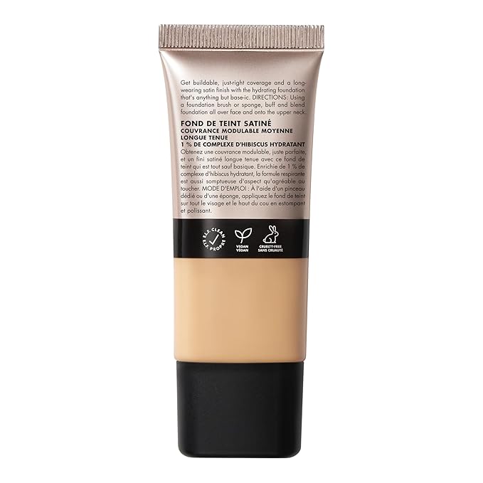 e.l.f. Soft Glam Foundation, Medium Coverage, Long-Lasting & Buildable Foundation For A Smooth, Satin Finish, Vegan & Cruelty-Free, 22 Light Warm-Velvo Beauty