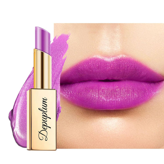 Purple Lipstick Moisturizing for Women Shimmer Tinted Lip Balm Hydrating Nourishing Lip Gloss Vegan& Cruelty Free Lip Makeup, ZG122 Sweet-Velvo Beauty