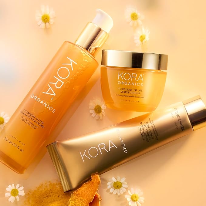 KORA Organics Turmeric Brightening & Exfoliating Mask, Multi-Use Facial Scrub, Polish & Illuminate, Certified Organic Exfoliating Face Mask, Cruelty Free Exfoliator - 3.38 fl oz-Velvo Beauty