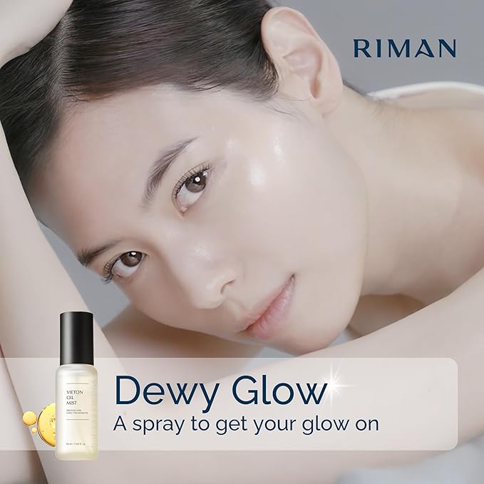 INCELLDERM Riman Vieton Oil Mist | 50ml | Bi-Phasic Hydration with Camellia Seed Oil & Seaberry Water | Korean Skincare Mist for Moisture, Balance & Radiance | Natural Facial Spritz Moisturizer-Velvo Beauty