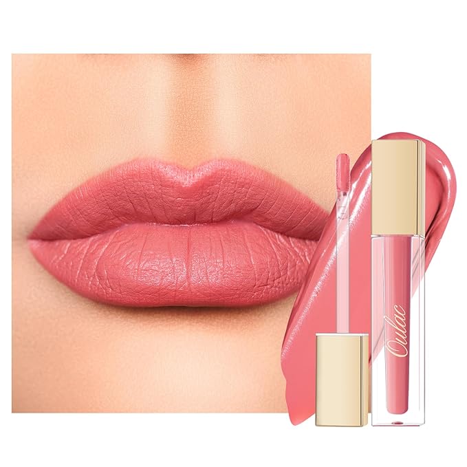 Oulac Pink Matte Lipstick for Women, Long Lasting Liquid Lip Stick High Impact Lip Gloss Full Coverage Lip Makeup with Vitamin E Waterproof Formula,Vegan M30-Velvo Beauty
